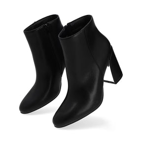 Botín De Tacón para Mulher Estilo 682101 Negro