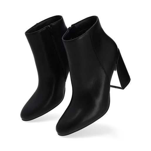 Botín De Tacón para Mulher Estilo 682101 Negro