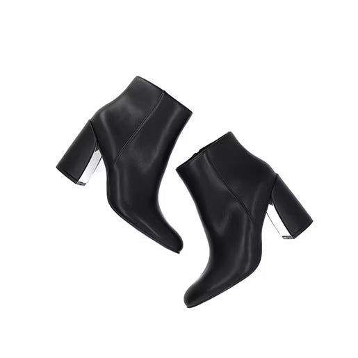 Botín De Tacón para Mulher Estilo 682101 Negro