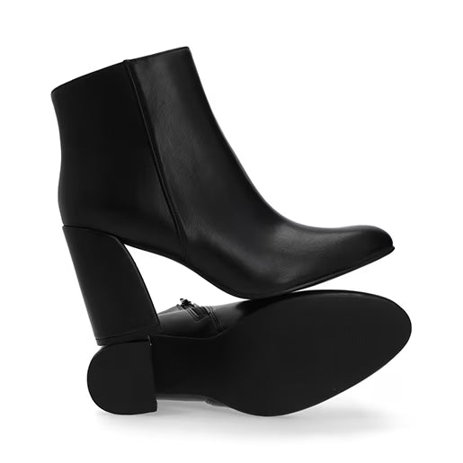 Botín De Tacón para Mulher Estilo 682101 Negro