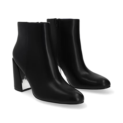 Botín De Tacón para Mulher Estilo 682101 Negro