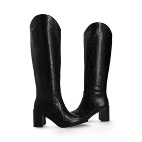 Bota Alta Western para Mujer Estilo 682901 Negro