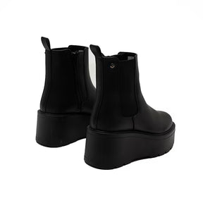 Botín Cuña Chelsea para Mujer Estilo 683901 Negro