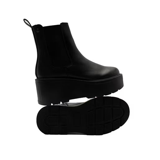 Botín Cuña Chelsea para Mujer Estilo 683901 Negro