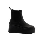 Botín Cuña Chelsea para Mujer Estilo 683901 Negro
